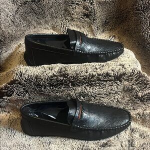 Black Leather Loafers